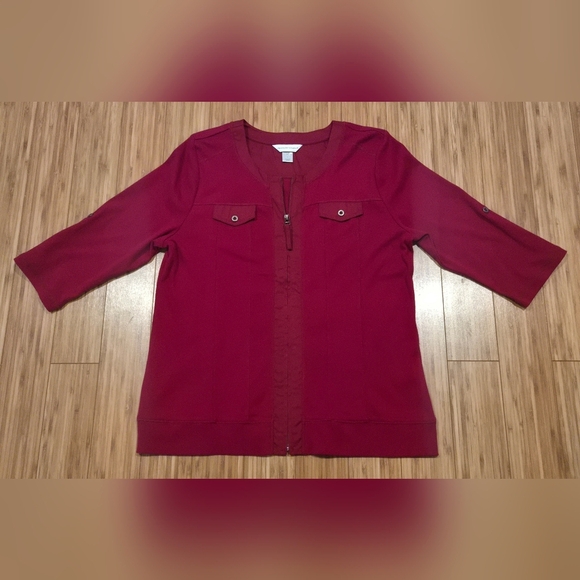 NWOT Christopher & Banks Zip-Up - Picture 1 of 10